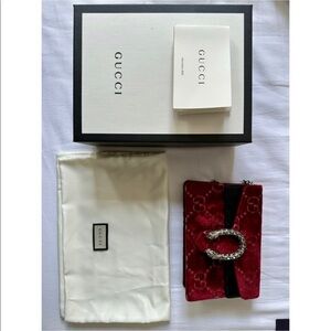 Gucci | Red Mini Bag with Silver Chain